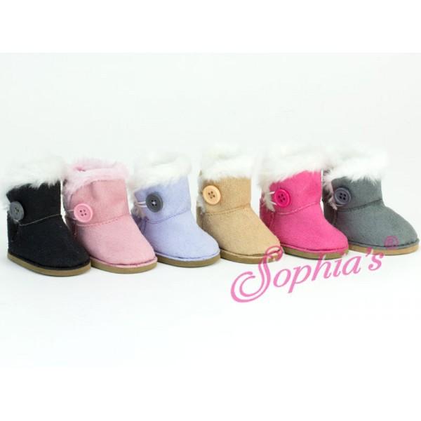 BUTTON EWE BOOTS IN PINK